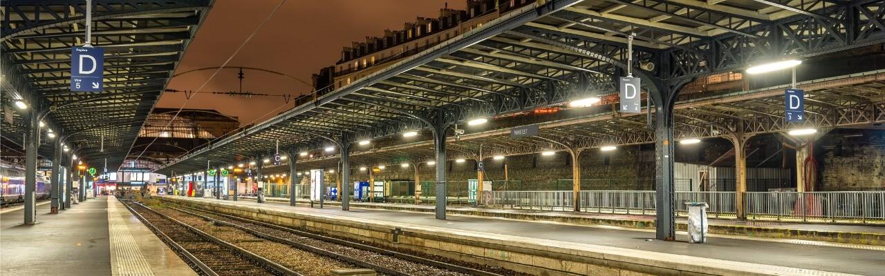 Quai de nuit, Gare de l'Est, Paris