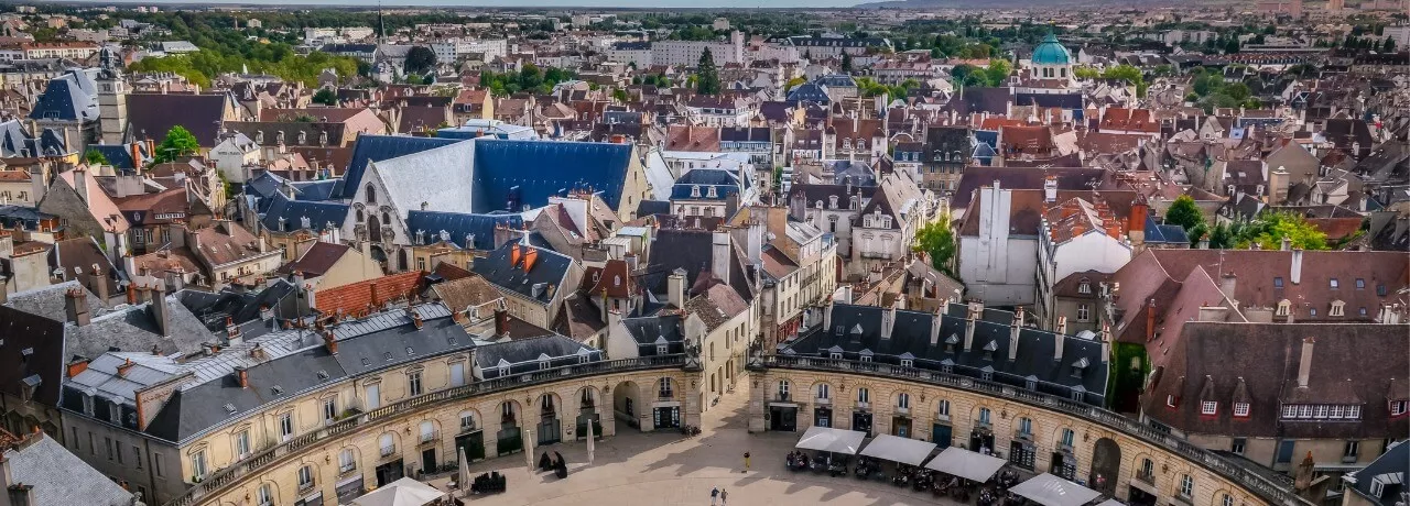 Vue aerienne de Dijon