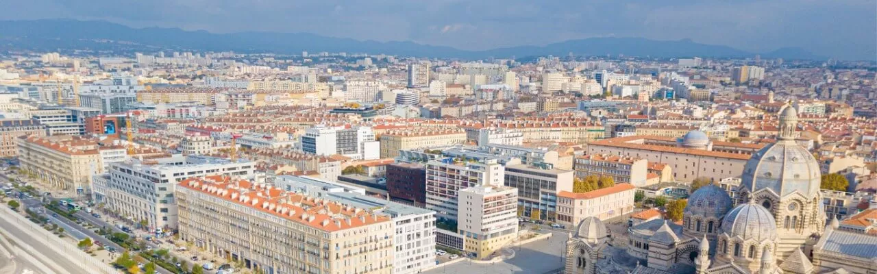 Vue aérienne Marseille