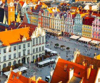 Ville de Wroclaw en Pologne