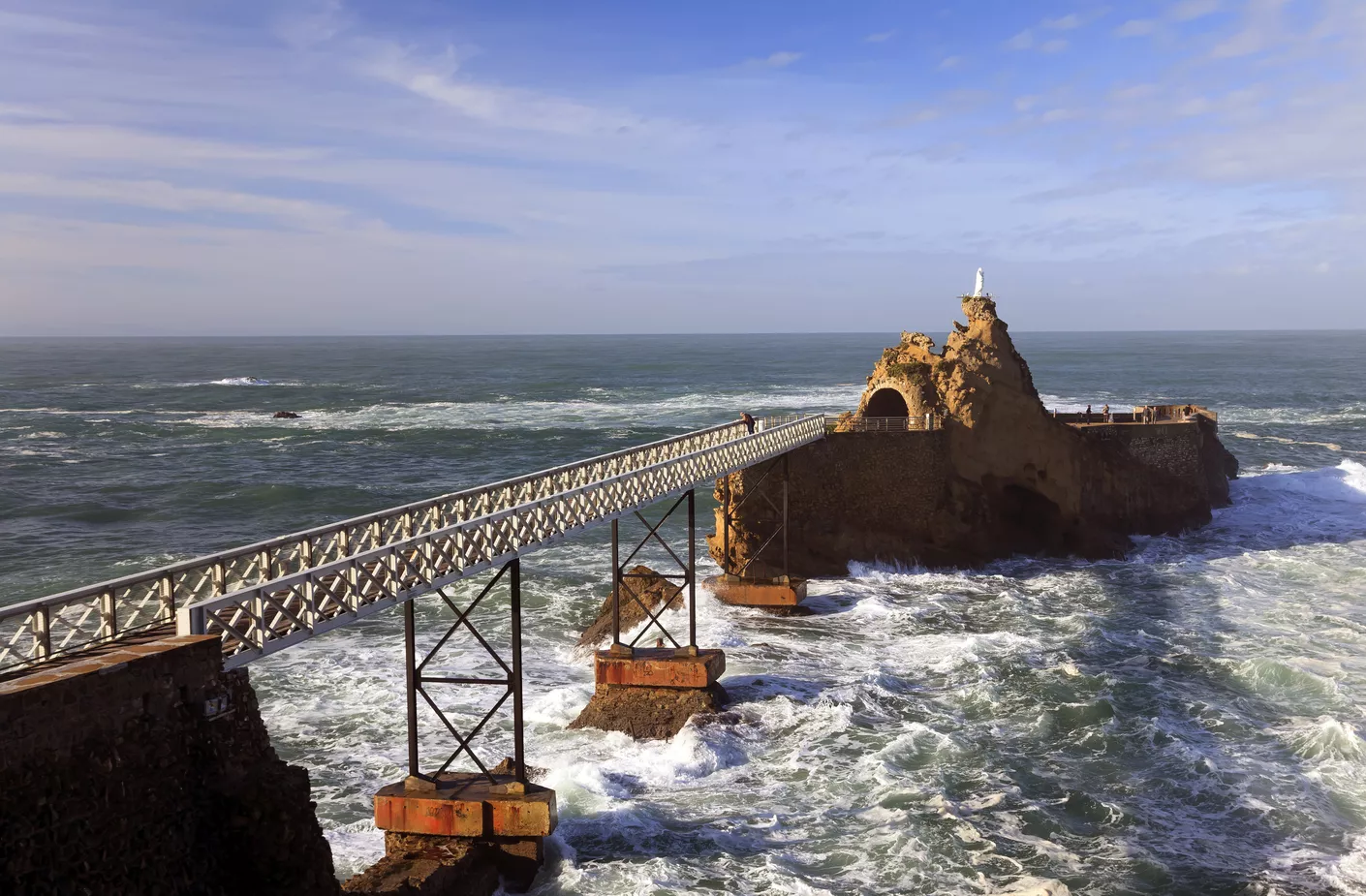Le Rocher de la Vierge à Biarritz